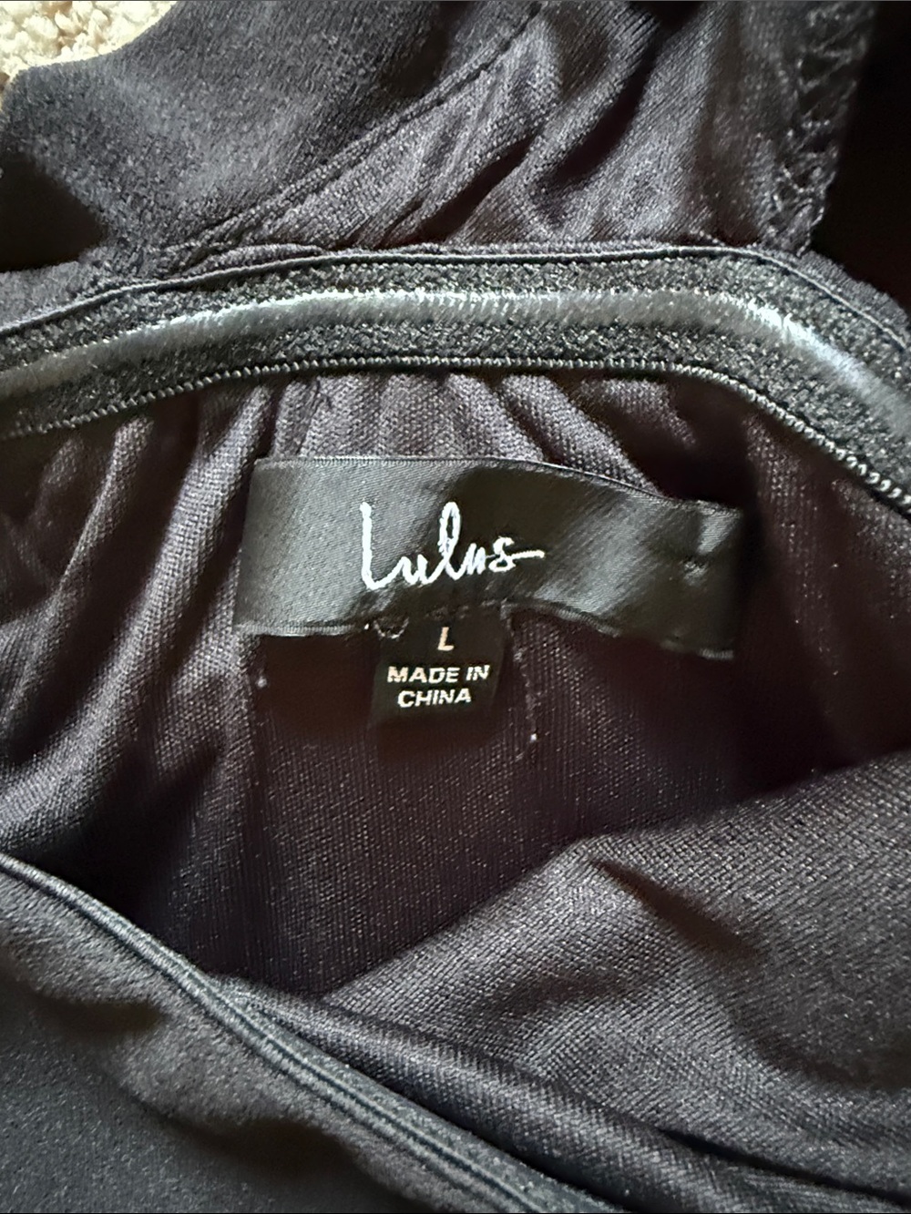 Lulu's Black One-Shoulder Ruffle Gown - Picture 2 of 3